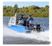 Алюминиевый катер WYATBOAT Неман 550 с каютой